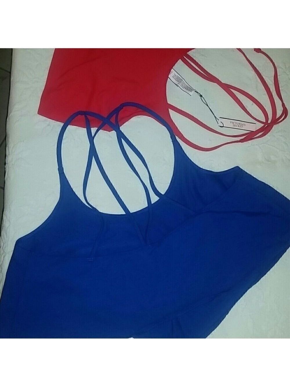 𝅺victoria Secret Crop Cami Top Spaghetti Straps
